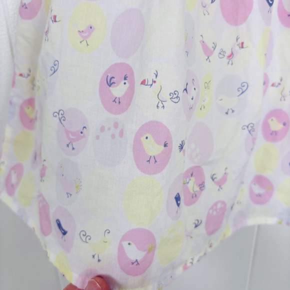 Vintage Gymboree Girls Sz‎ 6 Colorful Pastel Bird Print Skirt 2004 Cotton Lined - Picture 3 of 8